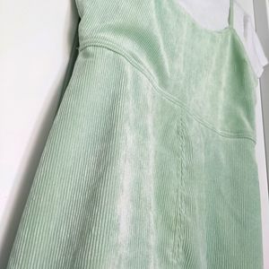2pc Mint Cord Skater Dress Large (junior)